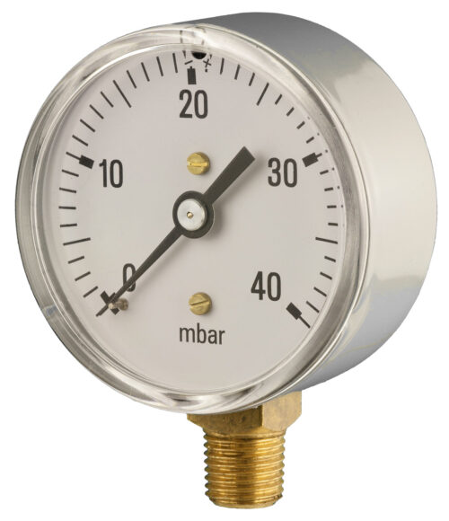 63mm — Water System Pressure Gauge — Bottom Connection — Accuracy ±2.5%
