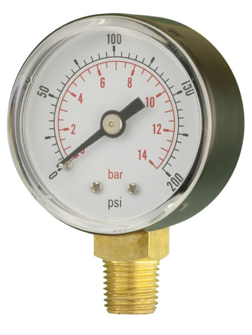 50mm - General Purpose Pressure Gauge - Back Connection - Accuracy ±2.5%