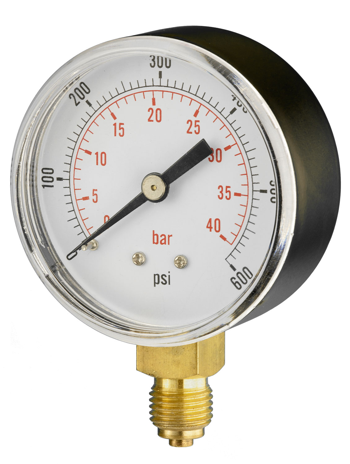 63mm – General Purpose Pressure Gauge – Dry, Bottom Connection – Accuracy ±1.6%