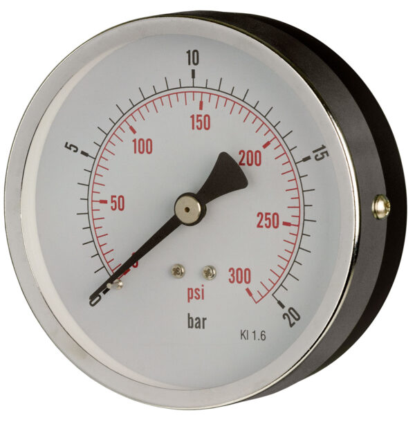 B401e252lt Front 100mm — General Purpose Pressure Gauge — Dry