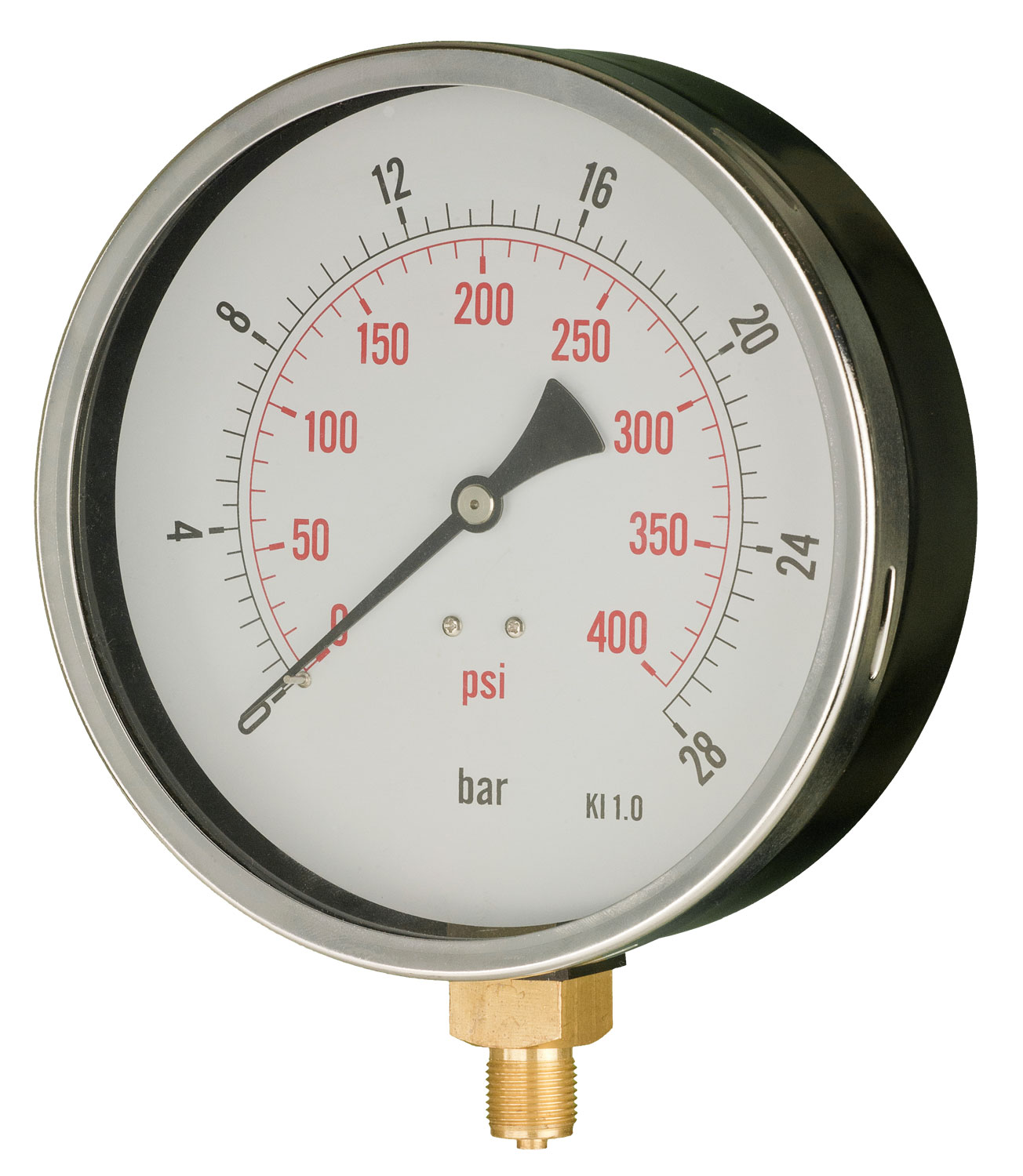 160mm – General Purpose Pressure Gauge – Dry, Bottom Connection – Accuracy ±1%