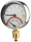 80mm — Combined Pressure & Temperature Gauge — Dry