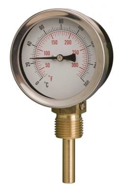 63mm — HVAC Bimetal Thermometer — Accuracy Class 2